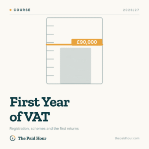 First Year of VAT 2026/27 course cover, The Paid Hour