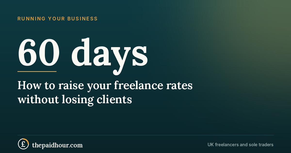 How to raise your freelance rates (and when to do it)